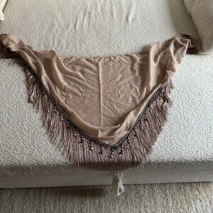 Women's Tan Shawl – Versatile Lightweight Wrap for All Seasons